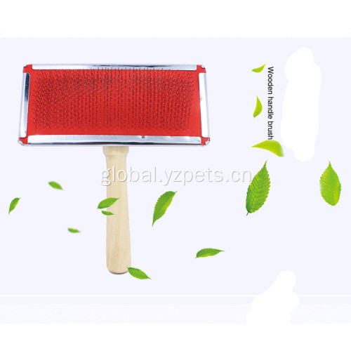 Pet Brush Wooden Handel Dog Grooming Brush Manufactory